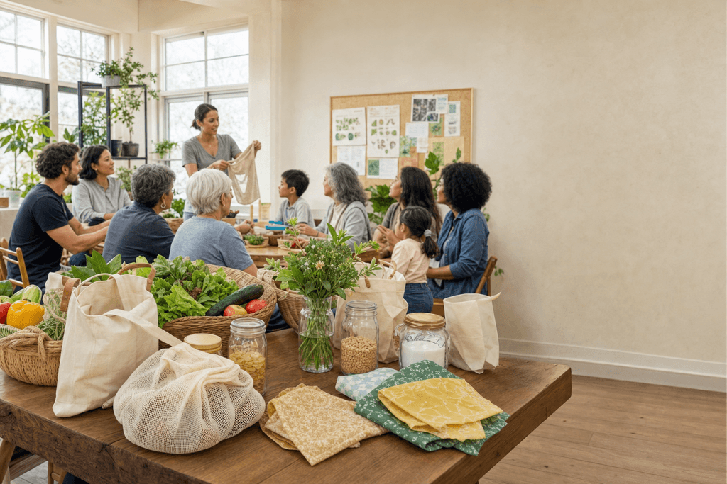 Compare ethical shopping and plastic free living